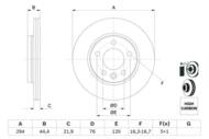 0 986 479 097 - Tarcza hamulcowa BOSCH /tył/ VAG T5 03-