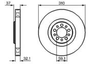 0 986 479 168 - Tarcza hamulcowa BOSCH FIAT ULYSSE 02-10