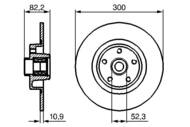 0 986 479 280 - Tarcza hamulcowa BOSCH /tył/ RENAULT VEL SATIS 02