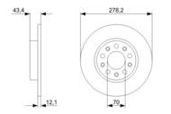 0 986 479 292 - Tarcza hamulcowa BOSCH /tył/ ALFA ROMEO 159 05-