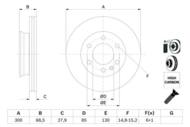 0 986 479 294 - Tarcza hamulcowa BOSCH VAG CRAFTER 06-