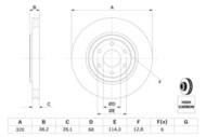 0 986 479 357 - Tarcza hamulcowa BOSCH NISSAN NAVARA 05- KOŁA 17