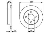 0 986 479 417 - Tarcza hamulcowa BOSCH TOYOTA STARLET 90-91