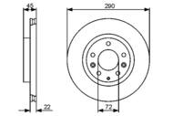 0 986 479 474 - Tarcza hamulcowa BOSCH /przód/ MAZDA MX5 III 05-