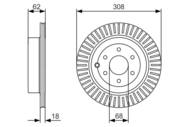 0 986 479 533 - Tarcza hamulcowa BOSCH /tył/ NISSAN NAVARA 05-