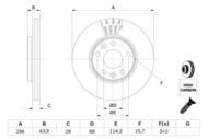 0 986 479 551 - Tarcza hamulcowa BOSCH RENAULT LAGUNA 08-