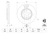 0 986 479 555 - Tarcza hamulcowa BOSCH RENAULT KANGOO 08-