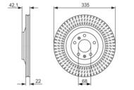 0 986 479 591 - Tarcza hamulcowa BOSCH /tył/ VAG A8 03- WEN.