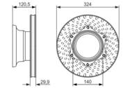 0 986 479 600 - Tarcza hamulcowa BOSCH /tył/ DB VARIO 96-