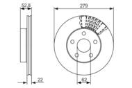 0 986 479 618 - Tarcza hamulcowa BOSCH TOYOTA PREVIA 90-00 (-ABS)