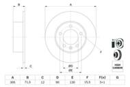 0 986 479 717 - Tarcza hamulcowa BOSCH /tył/ RENAULT MASTER III 10-