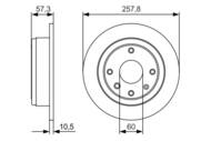 0 986 479 985 - Tarcza hamulcowa BOSCH /tył/ CHEVROLET LACETTI 04-