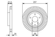 0 986 479 B15 - Tarcza hamulcowa BOSCH /przód/ MAZDA CX-5 11-