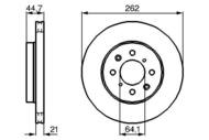 0 986 479 B23 - Tarcza hamulcowa BOSCH HONDA CIVIC 90-01