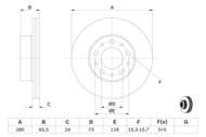 0 986 479 B96 - Tarcza hamulcowa BOSCH FIAT DUCATO 94-06 WENT. (14)