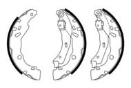 0 986 487 940 - Szczęki hamulcowe BOSCH RENAULT CLIO II 98- (+ABS)