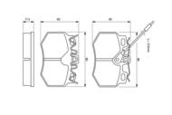 0 986 490 800 - Klocki hamulcowe BOSCH (odp.GDB790/GDB808) PSA ZX 91-97/C15