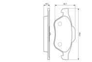 0 986 494 034 - Klocki hamulcowe BOSCH RENAULT LAGUNA III 07- KOŁA 15