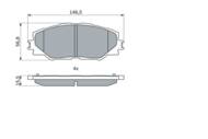 0 986 494 174 - Klocki hamulcowe BOSCH TOYOTA RAV 4 06-