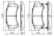 0 986 494 221 - Klocki hamulcowe BOSCH /przód/ MAZDA 6 07-