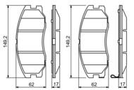 0 986 494 250 - Klocki hamulcowe BOSCH /przód/ OPEL ANTARA 06-