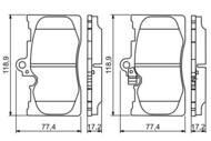 0 986 494 252 - Klocki hamulcowe BOSCH LEXUS GS300-450H 05-