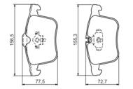 0 986 494 280 - Klocki hamulcowe BOSCH OPEL VECTRA C 3,0 V6 CDTI 03-08