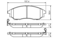 0 986 494 295 - Klocki hamulcowe BOSCH NISSAN NAVARA 10-