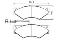 0 986 494 296 - Klocki hamulcowe BOSCH IVECO DAILY 59.12 97- /z czujnikiem/