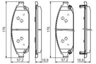 0 986 494 370 - Klocki hamulcowe BOSCH /przód/ JEEP GRAND CHEROKEE 05-