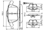 0 986 494 372 - Klocki hamulcowe BOSCH /przód/ VAG TIGUAN 07-