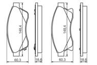 0 986 494 433 - Klocki hamulcowe BOSCH OPEL ASTRA J 09-