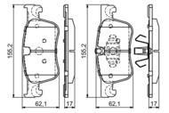 0 986 494 695 - Klocki hamulcowe BOSCH /przód/ PSA C4 PICASSO II 13-