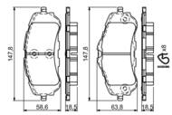 0 986 494 714 - Klocki hamulcowe BOSCH /przód/ PSA 308 II 13-