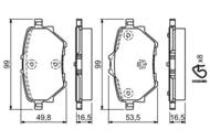 0 986 494 716 - Klocki hamulcowe BOSCH /tył/ PSA C4 PICASSO II 13-