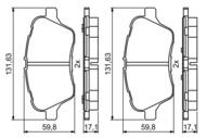 0 986 494 792 - Klocki hamulcowe BOSCH /przód/ FORD B-MAX 12-