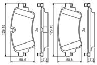 0 986 494 833 - Klocki hamulcowe BOSCH /tył/ VAG A4 15-