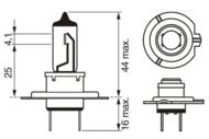 1 987 301 090 - Żarówka BOSCH H7 55W 12V ULTRA WHITE 4200K