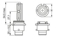 1 987 302 904 - Żarówka BOSCH XENON D2S 35W 12V