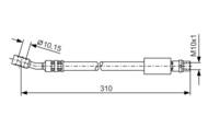 1 987 476 202 - Przewód hamulcowy giętki BOSCH 