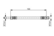 1 987 476 310 - Przewód hamulcowy giętki BOSCH 