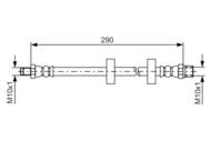 1 987 476 334 - Przewód hamulcowy giętki BOSCH 