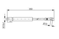 1 987 476 409 - Przewód hamulcowy giętki BOSCH 
