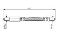 1 987 476 595 - Przewód hamulcowy giętki BOSCH 