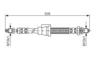 1 987 476 604 - Przewód hamulcowy giętki BOSCH 