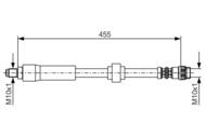 1 987 476 701 - Przewód hamulcowy giętki BOSCH 