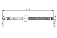 1 987 476 868 - Przewód hamulcowy giętki BOSCH 