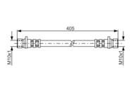 1 987 476 980 - Przewód hamulcowy giętki BOSCH 