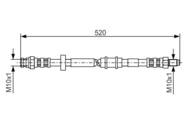 1 987 481 158 - Przewód hamulcowy giętki BOSCH 