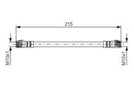 1 987 481 396 - Przewód hamulcowy giętki BOSCH 